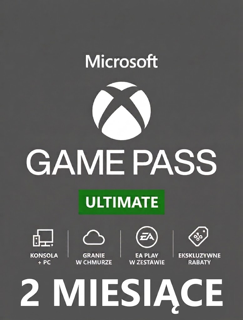XBOX GAME PASS ULTIMATE 2 MIESIĄCE 60 DNI EA PLAY + LIVE GOLD + CORE